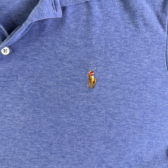 Polo Ralph Lauren Classic Fit Men's Polo Shirt Blue XXL Flesh Pony - Picture 3 of 11